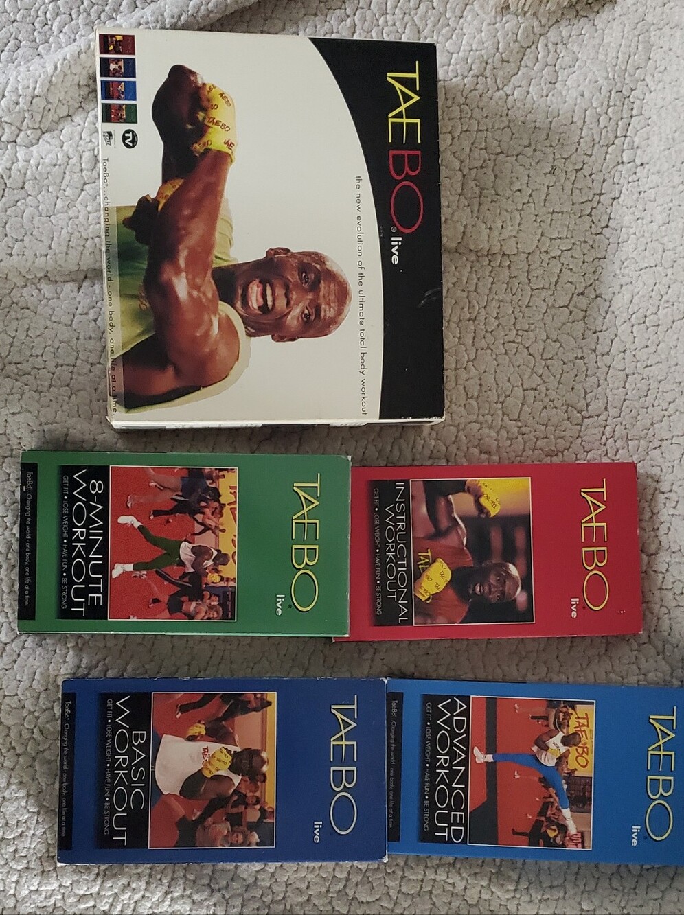 Vintage Billy Blanks VHS Tae Bo 4 Video Home Workout Video Set